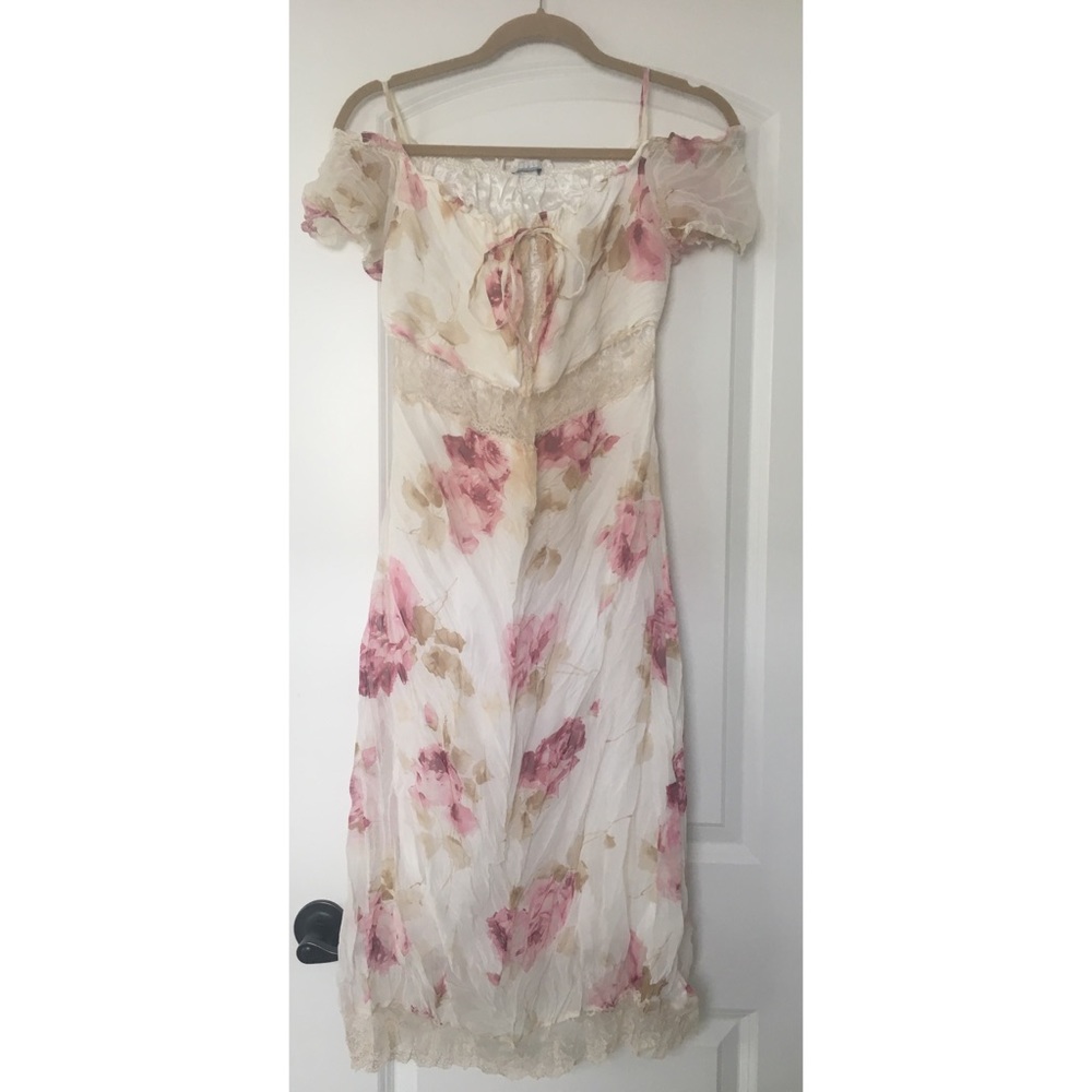 Romantic Shabby Chic Roses/Lace Dress
